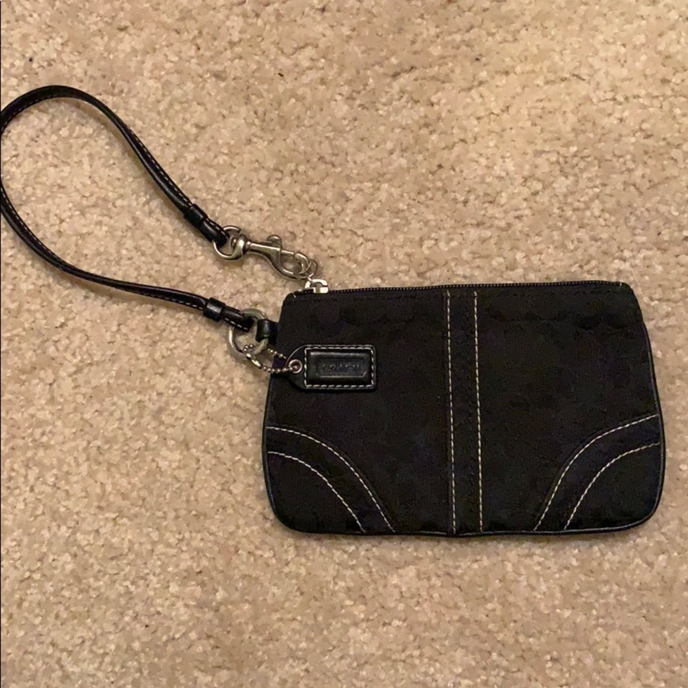 Black Coach Wristlet